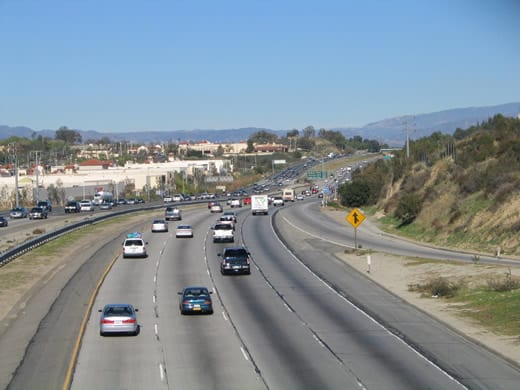 Autpista Interstatal 5 en el área de Santa Clarita. (Foto Flickr)