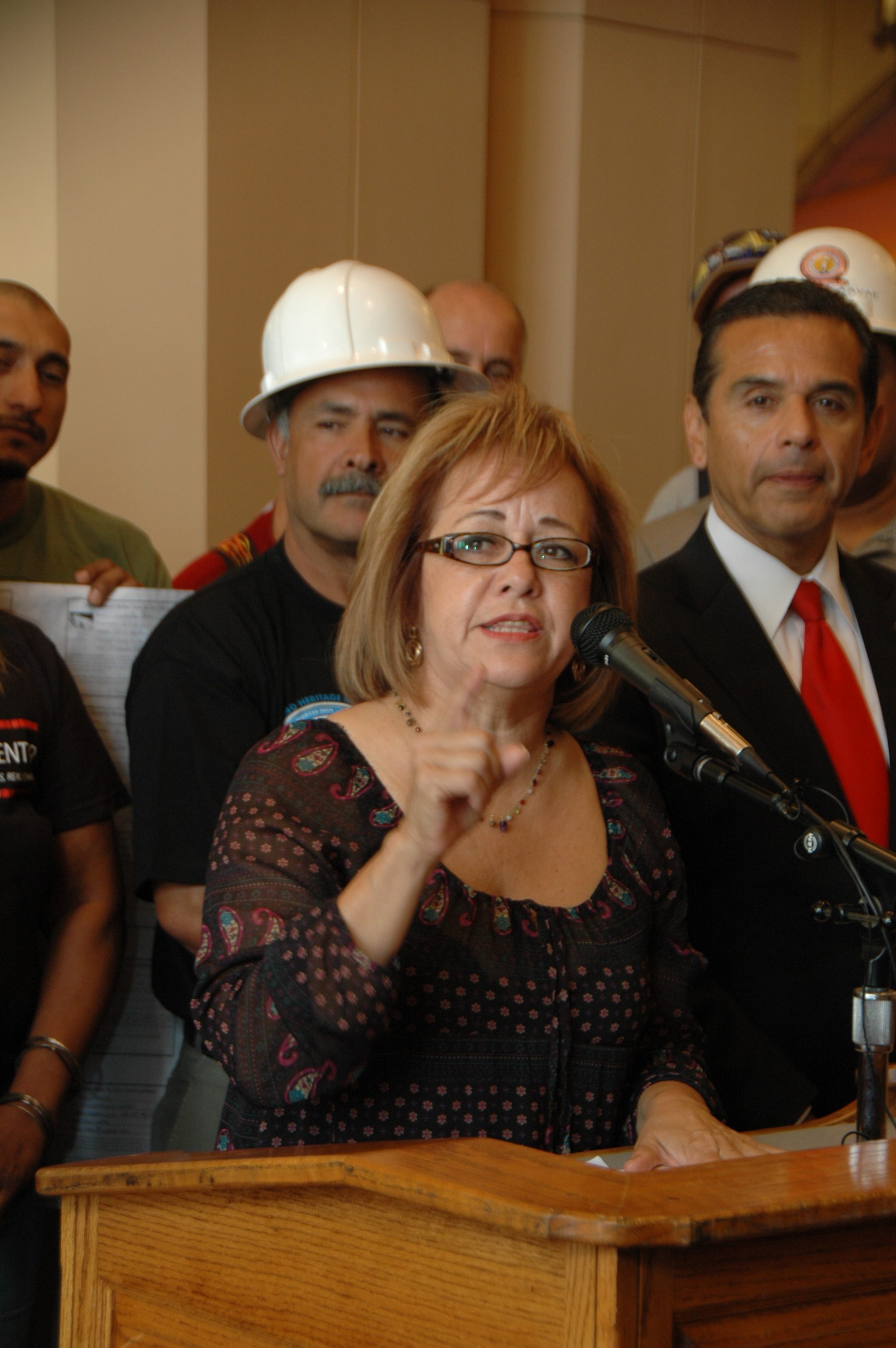 María Elena Durazo, secretaria ejecutiva de la federación de empleados del condado de Los Angeles. (Foto José Ubaldo/El Pasajero)