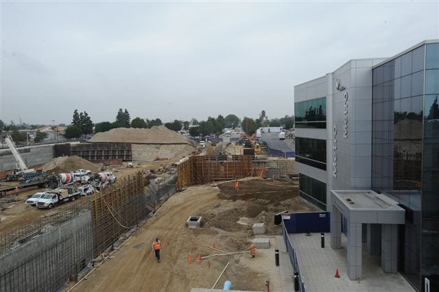 Un aspecto del avance de los trabajos para la nueva terminal de autobuses El Monte. (Foto Juan Campo/El Pasajero)