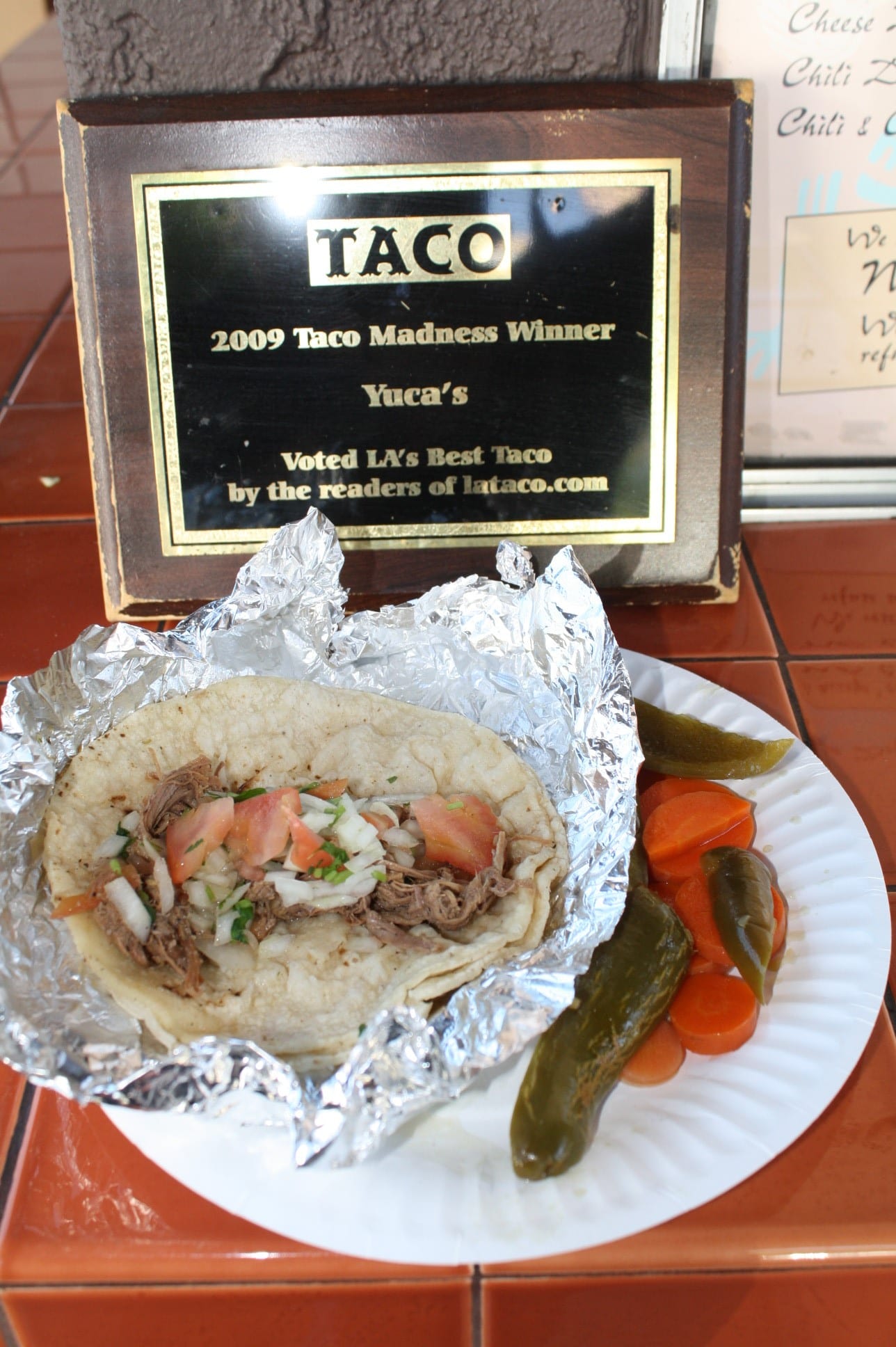 Taco de carne machaca. (Foto de Agustín Durán/El Pasajero).