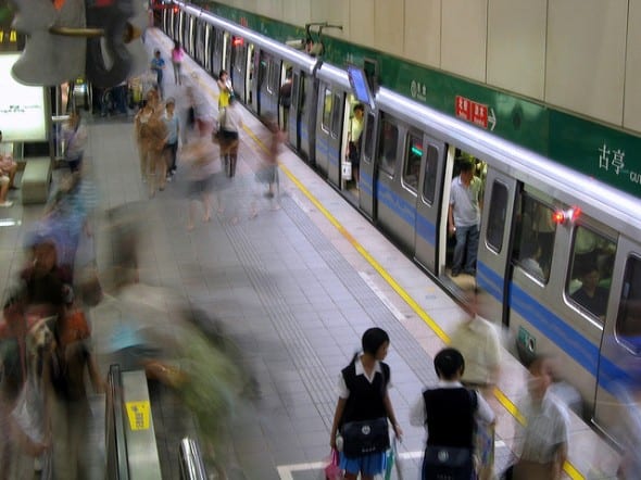  Taipei MRT. Fotografía de Jennifer, vía Flickr creative commons.