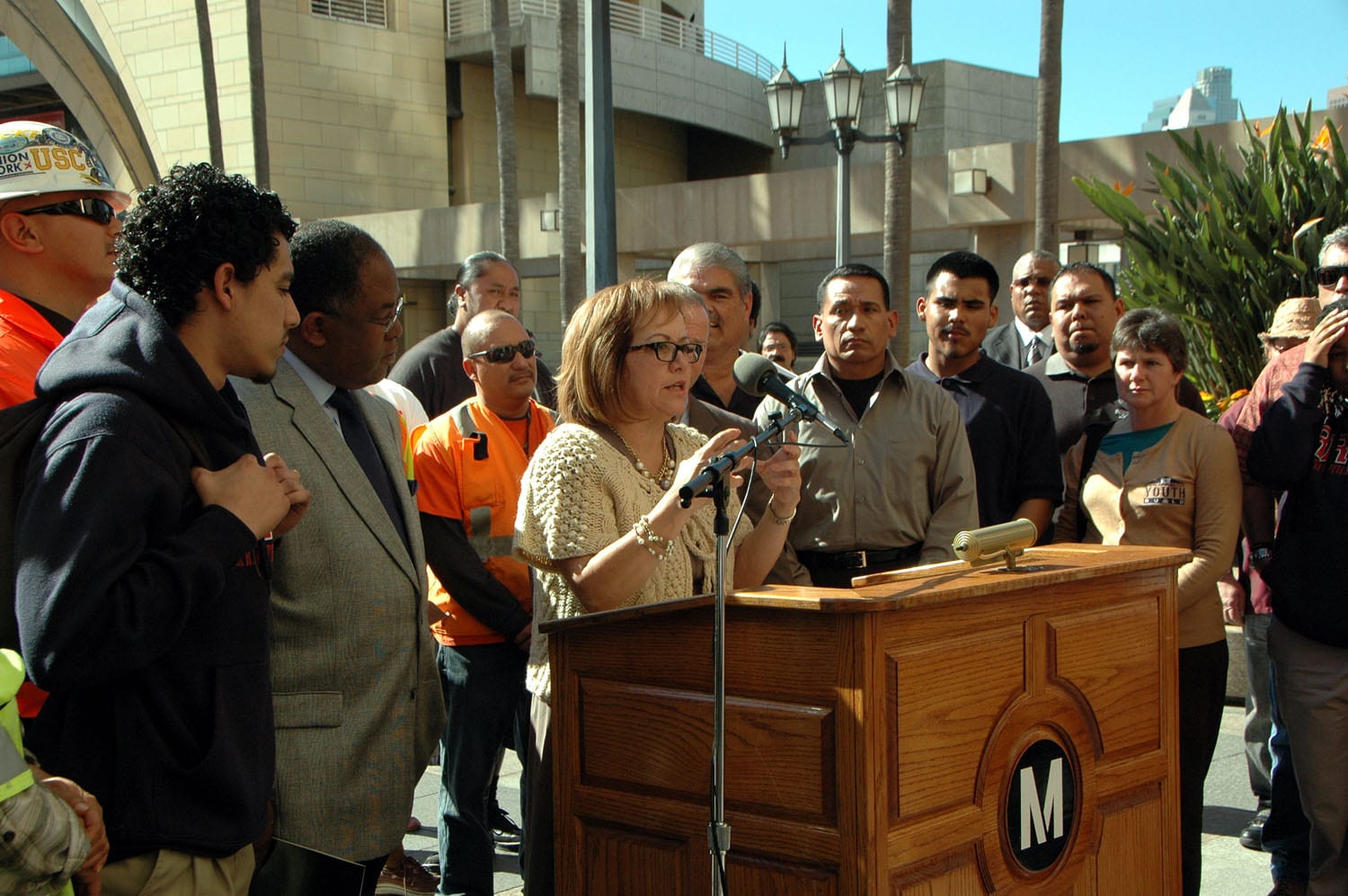 María Elena Durazo durante la rueda de prensa después de que se aprobó el Acuerdo del proyecto de Empleos. (Foto Luis Inzunza/El Pasajero).