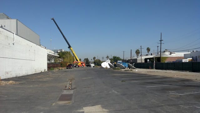 El derecho de vía Expo mirando hacia el este desde la avenida Centinela (Foto Joel Epstein/Metro)