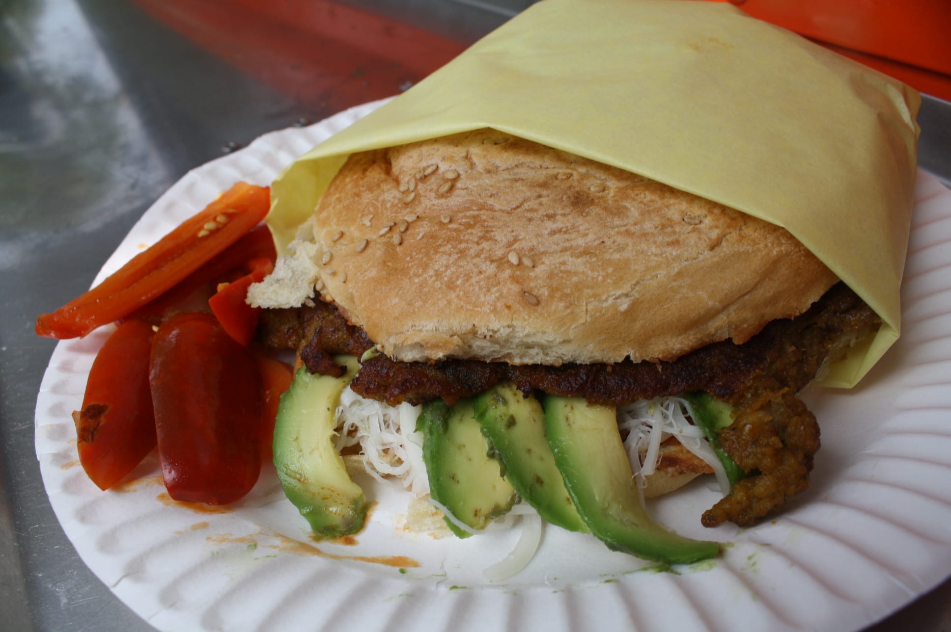 Cemita poblana, en todo su esplendor. (Foto Agustín Duarán/El Pasajero)