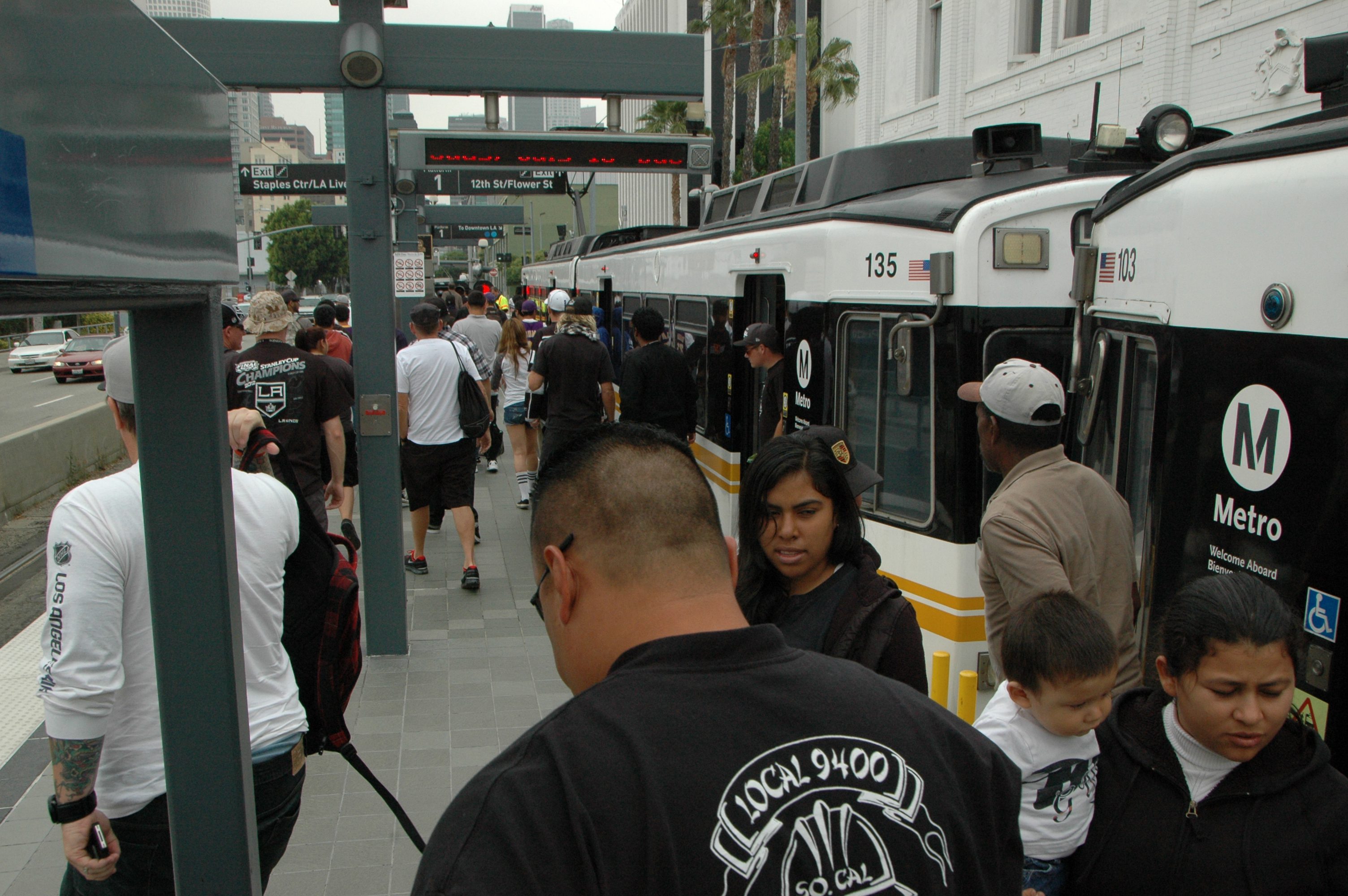 Estación Pico, frente al Staples Center. (Foto José Ubaldo/El Pasajero).