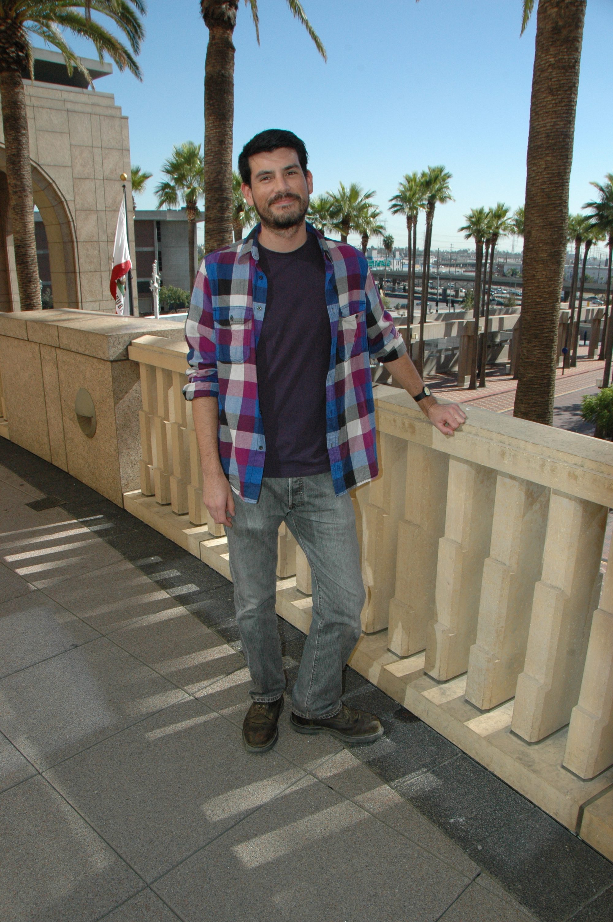 Peter Watkinson en la terraza del edificio Gateway en Union Station.