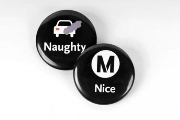 Botones de una de las campañas ganadoras de premios de mercadotecnia de Metro, diseñada por el equipo creativo de casa.