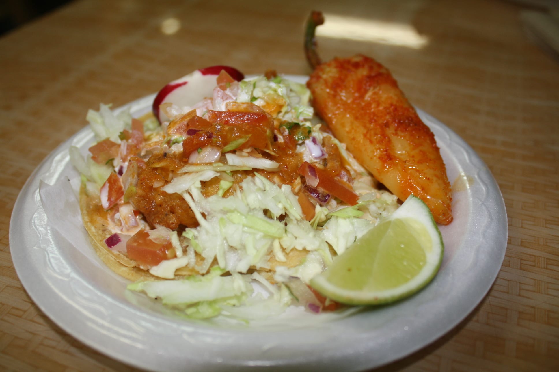 Tacos Baja Tacos de pescado (Foto Agustín Durán/El Pasajero)