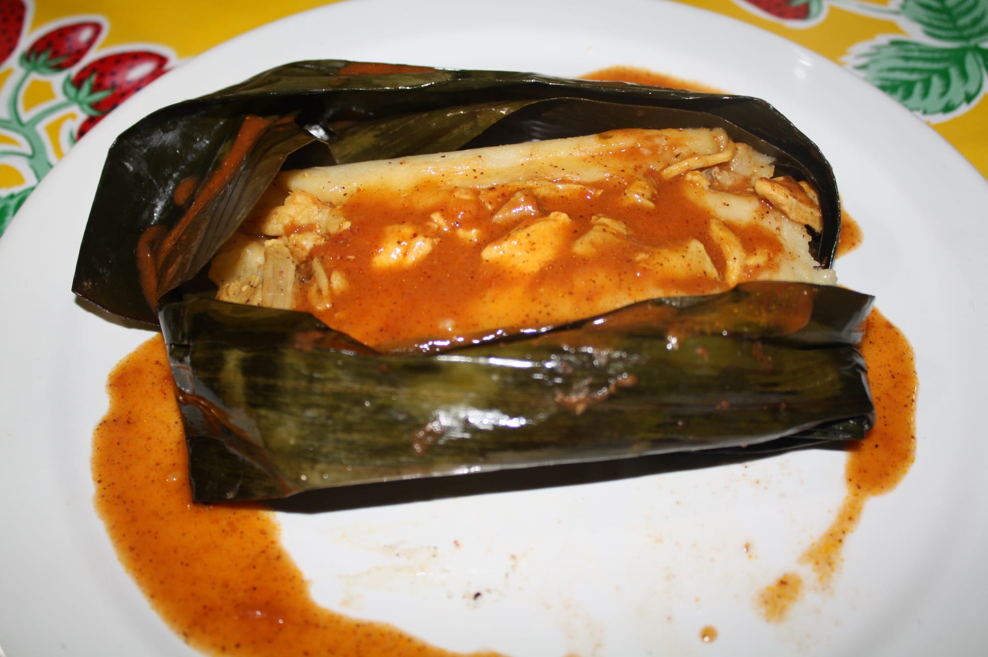 Tamal colado estilo Yucatán. (Foto de Agustín Durán/El Pasajero)