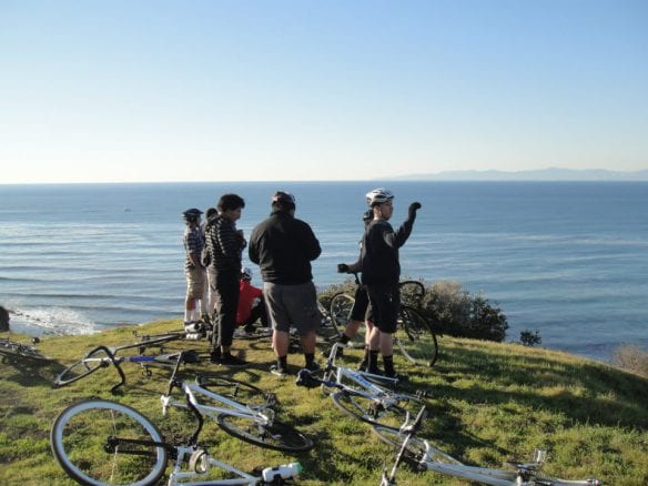 Disfrutando la vista del océano desde Palos Verdes