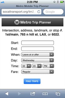Servicio Trip Planner
