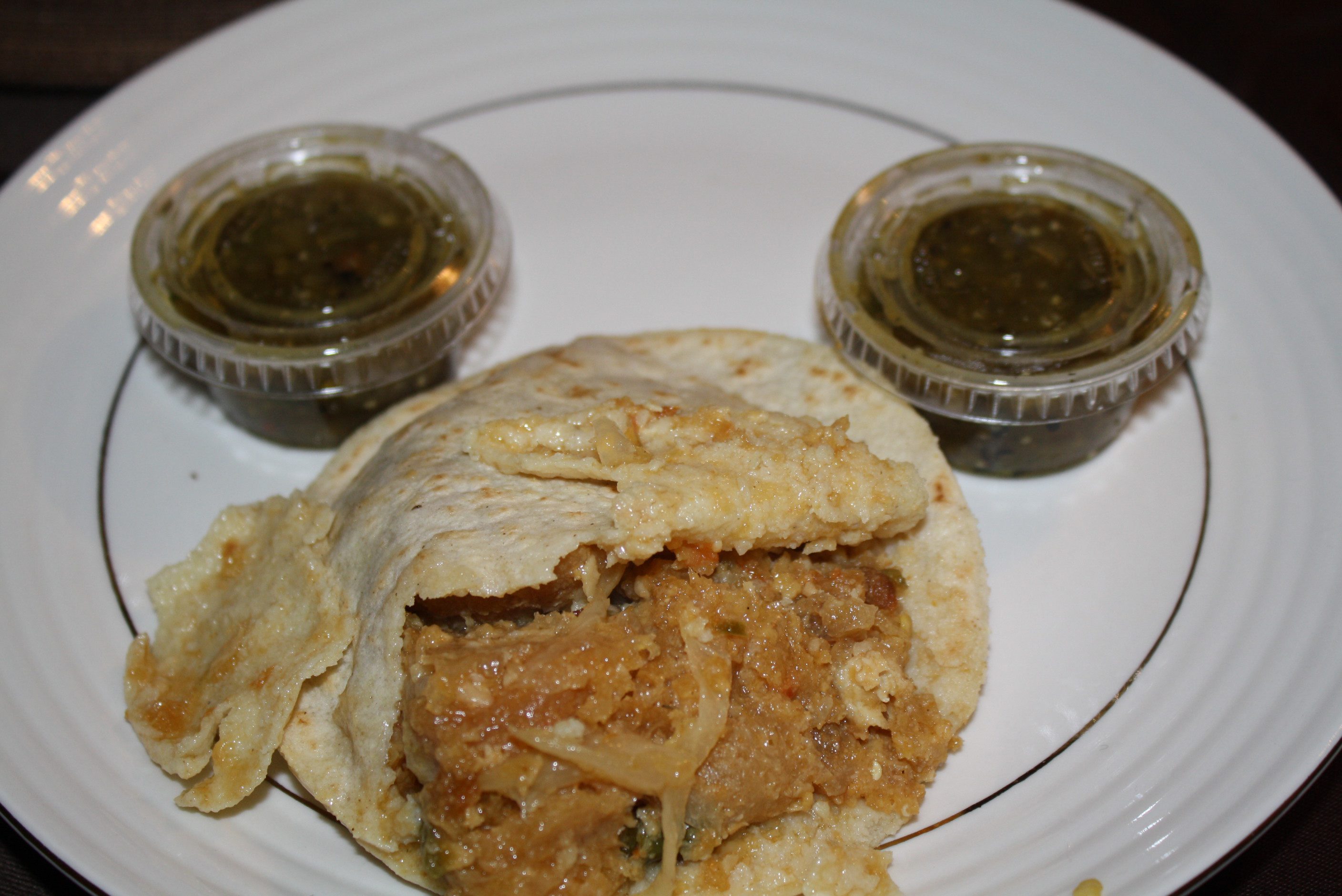 Gordita de chicharrón (Foto de Agustín Durán/El Pasajero).