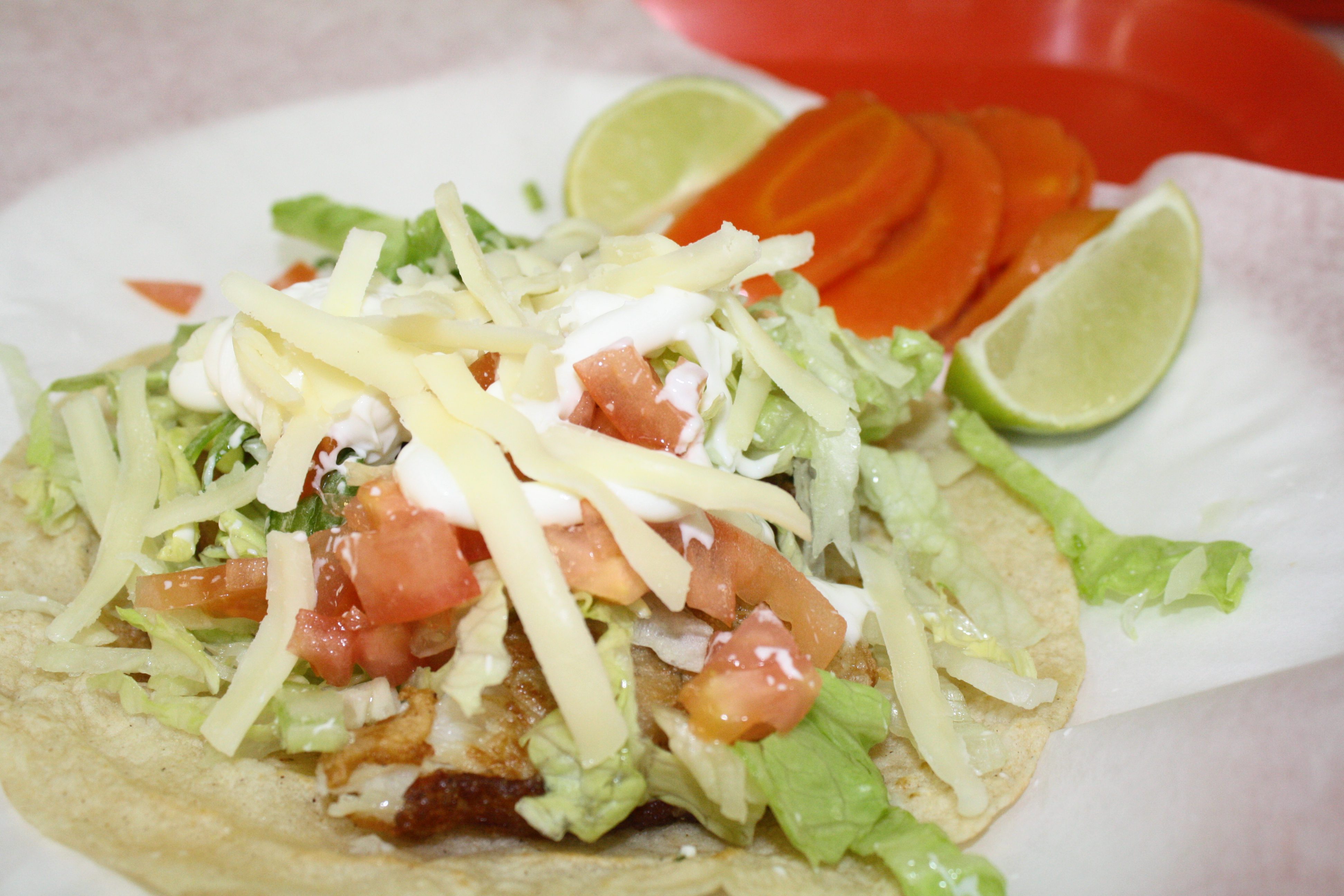 Taco de pescado (Foto de Agustín Durán/El Pasajero).