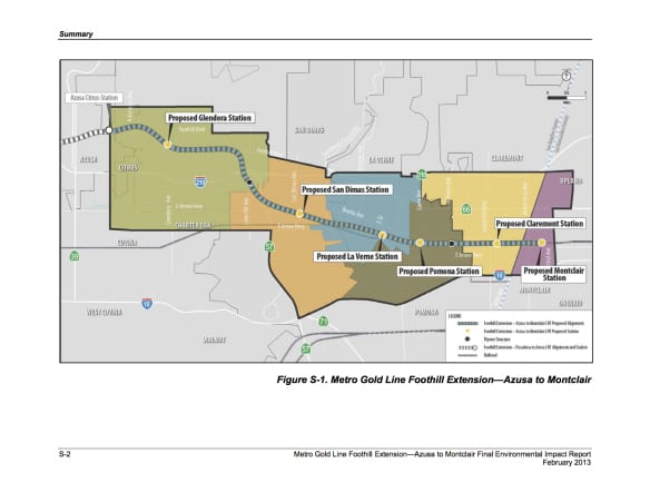 Gold Line Foothill de Azusa a Montclair