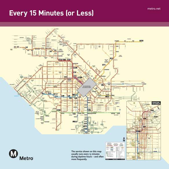 Mapa de las rutas de autobuses