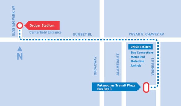 Dodgers mapa