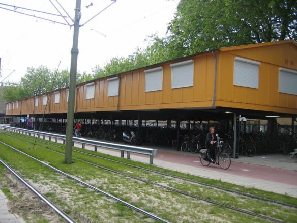 Estacionamientos para bicicletas en Rotterdam.