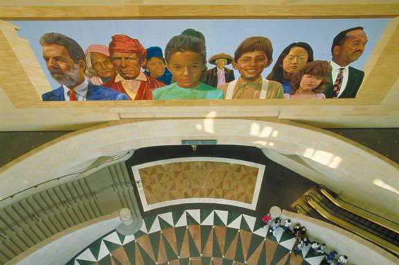 City of Dreams/River of History en Union Station, de Richard Wyatt con la colaboración de May Sun. Foto: Metro.