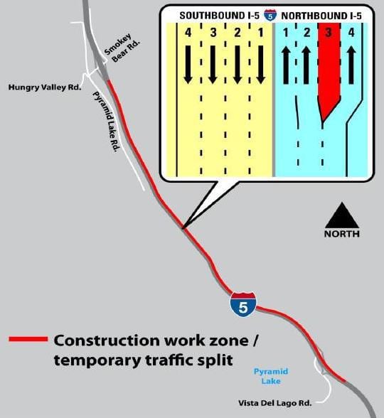 I-5 Lane Closure
