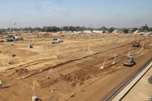 Nuevo campo de operaciones en Monrovia: Foto: Dirección de Construcción de la Extensión de la Línea Dorada a Foothill.