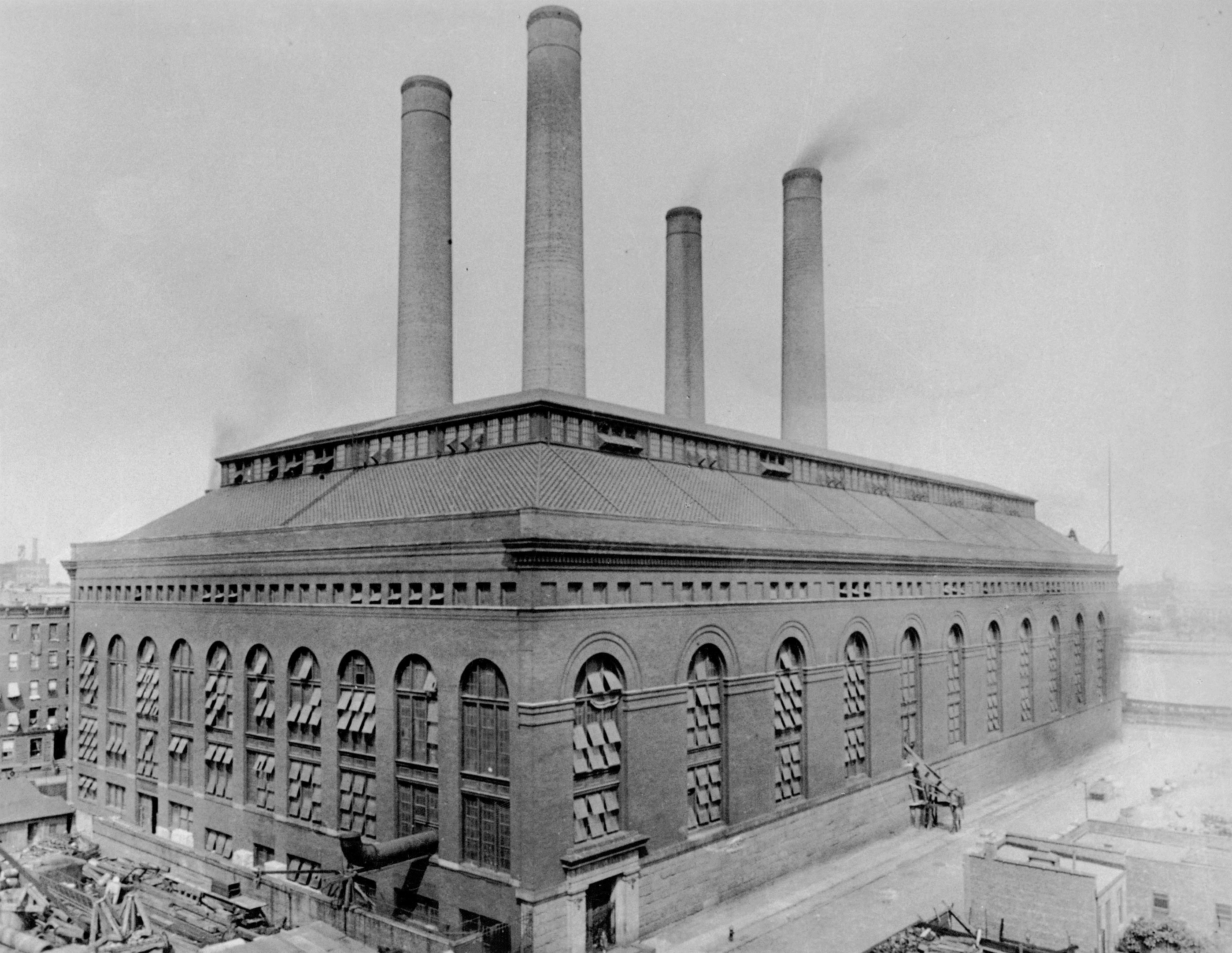 La central eléctrica de 74th Street. Foto: New York Transit Museum.