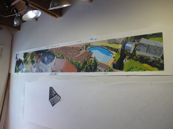 Dibujos a mano en el estudio de la artista. Foto: Metro.