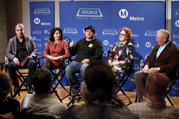 El panel durante la discusión sobre la cultura del auto.