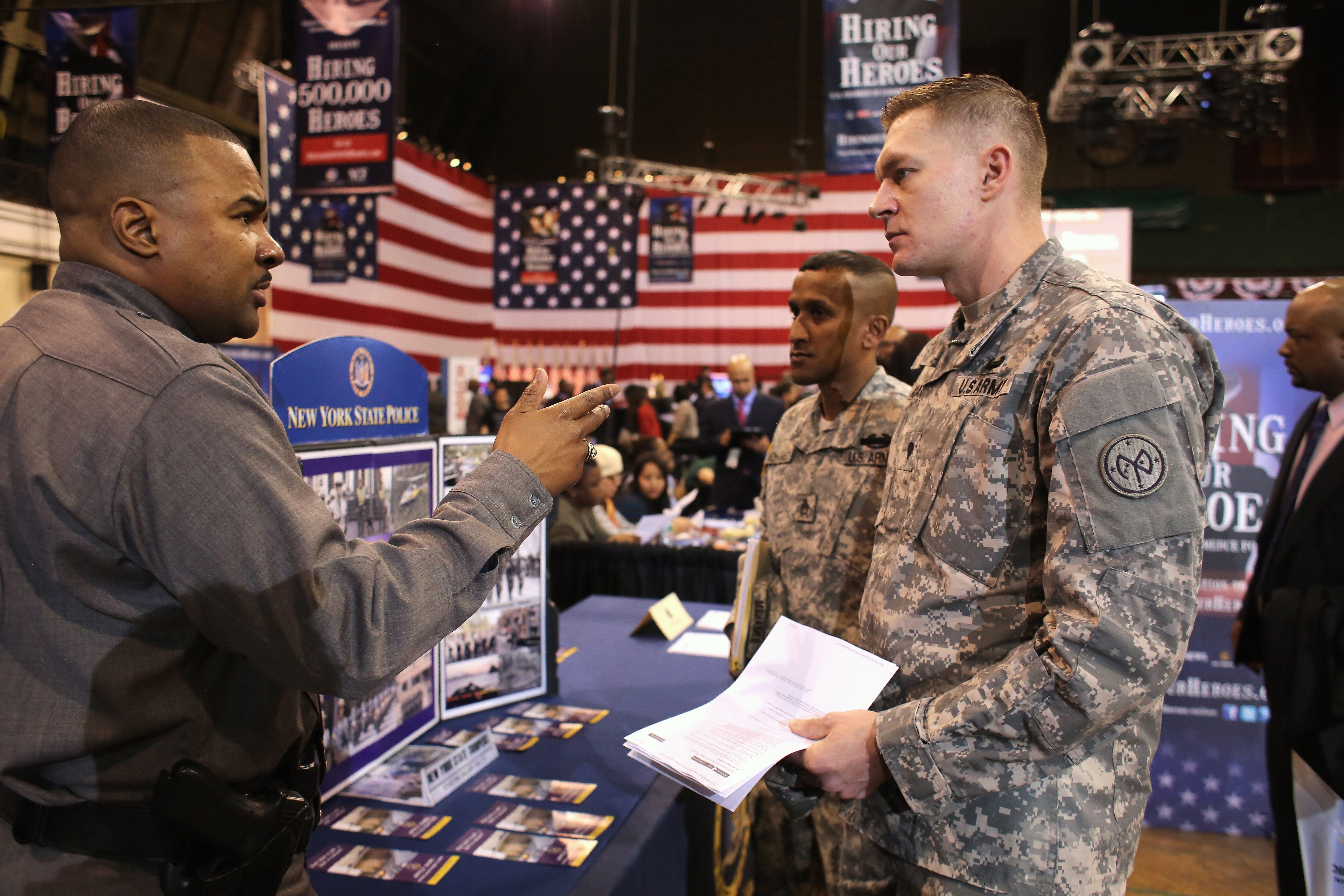 Job Fair For Veterans And Military Spouses Held In New York City