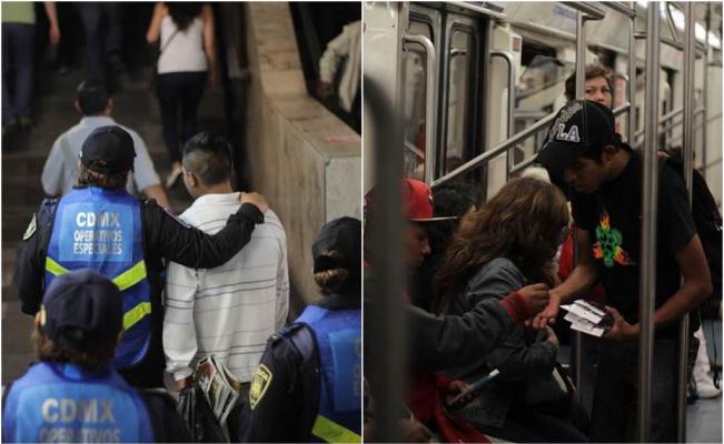 El desalojo de los vendedores tiene como finalidad incrementar la seguridad en el Metro, según las autoridades. Foto: El Universal.