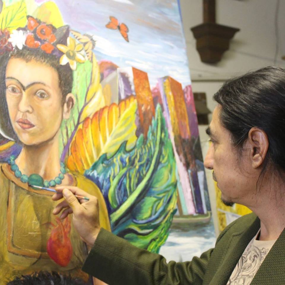 El pintor Enrique Brito.