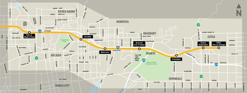 map foothill