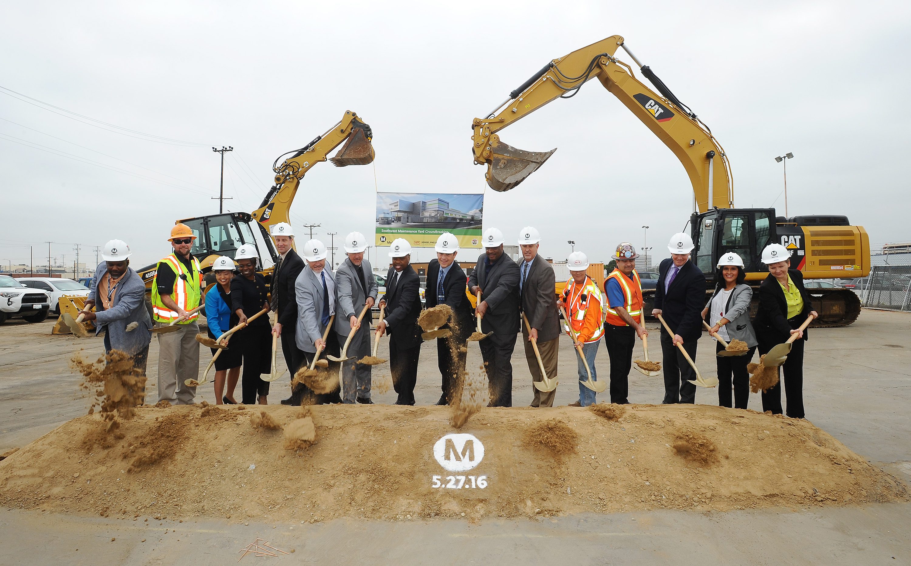 Ceremonia del inicio de las obras. Foto: Metro.
