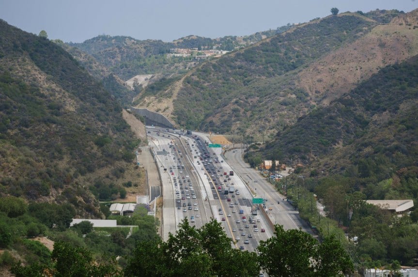 Paso Sepúlveda en la autopista 405. Foto: Steve Hamon/Metro.