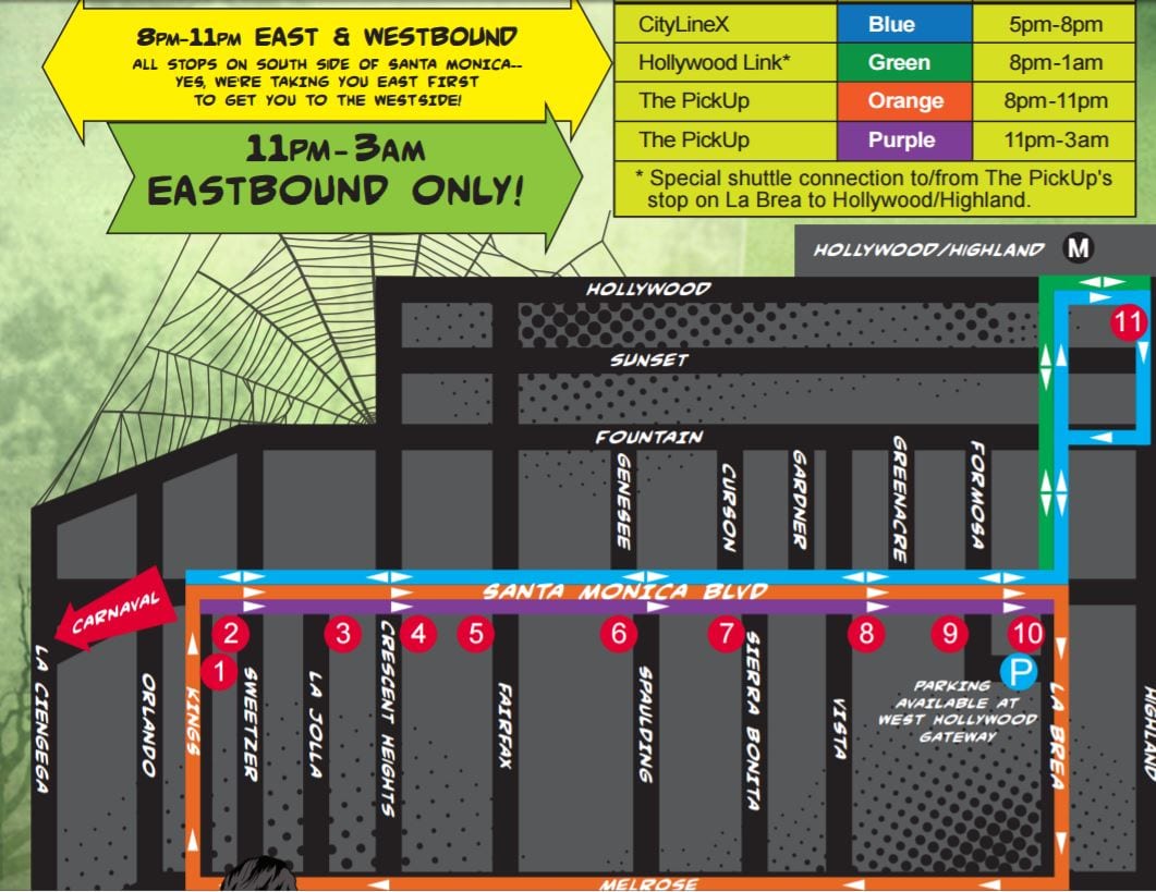 WeHo-Carnaval-Shuttle-Routes