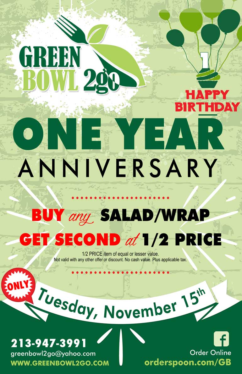 FLYER-1stYearAnniversary