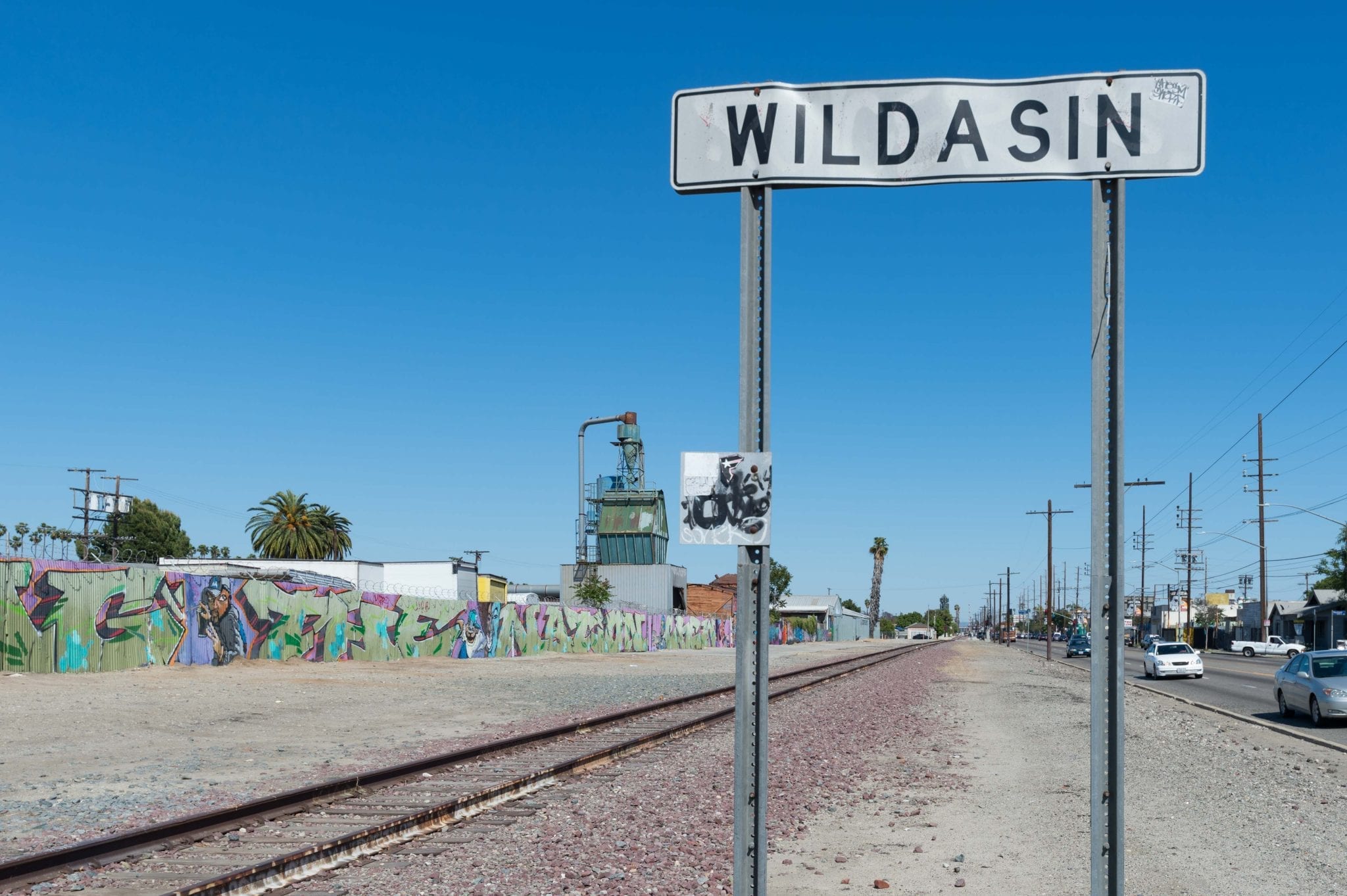 Industrial area along Slauson Avenue.
