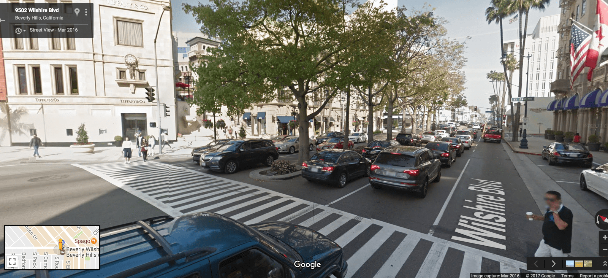 Vista de Beverly Hills, hasta donde llegará la fase 2 de la Extensión de la Línea Púrpura. 