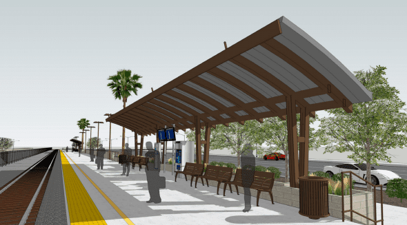 Ilustración de la nueva estación.