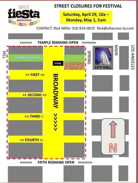 mapa Broadway